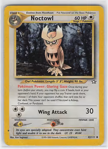Noctowl — Neo Genesis · #42 · Englisch, Vorderseite
