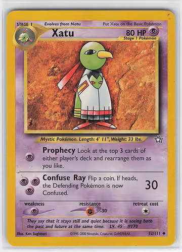 Xatu — Neo Genesis · #52 · Englisch, Vorderseite