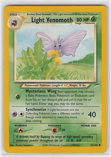 Light Venomoth — Neo Destiny · #53 · Englisch, Vorderseite