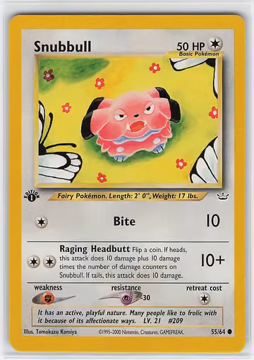 Snubbull — Neo Revelation · #55 · Englisch, Vorderseite