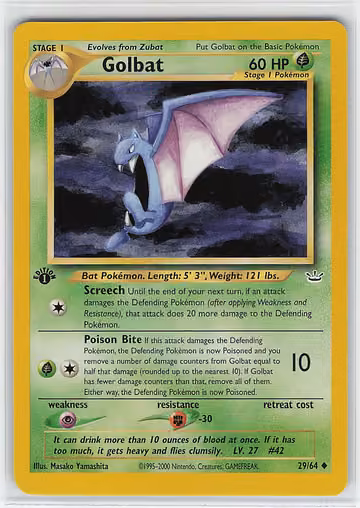 Golbat — Neo Revelation · #29 · Englisch, Vorderseite