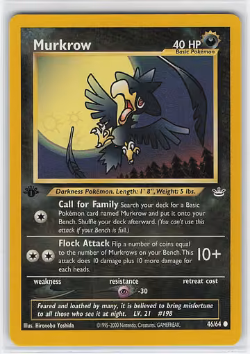 Murkrow — Neo Revelation · #46 · Englisch, Vorderseite