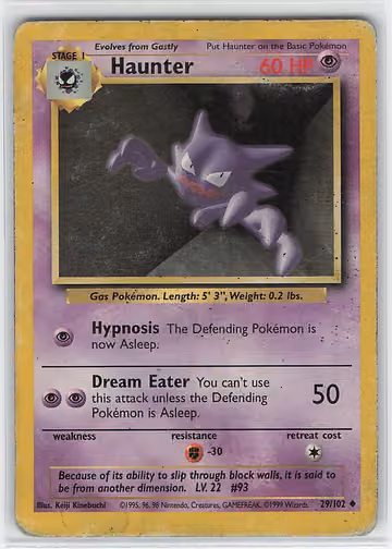 Haunter — Base Set · #29 · Englisch, Vorderseite