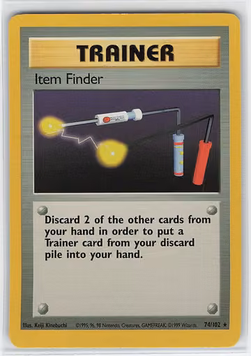 Item Finder — Base Set · #74 · Englisch, Vorderseite