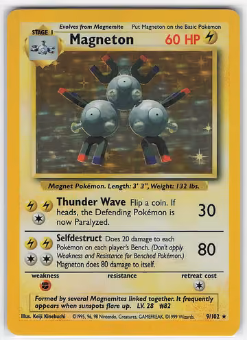 Magneton — Base Set · #9 · Englisch, Vorderseite