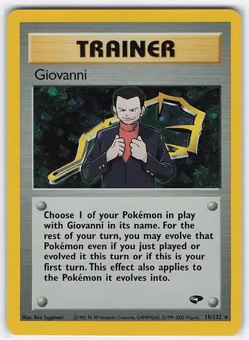 Giovanni — Gym Challenge · #18 · Englisch, Vorderseite