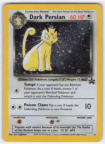 Dark Persian — Wizards Black Star Promos · #17 · Englisch, Vorderseite