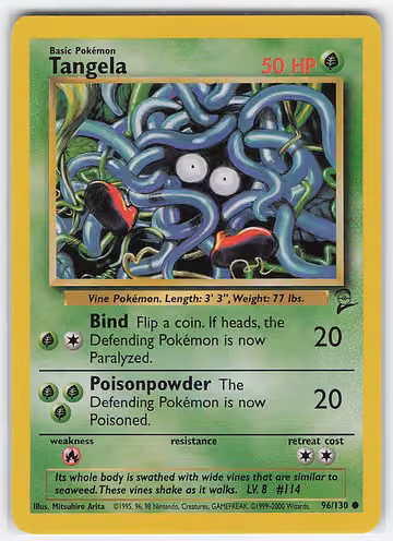 Tangela — Base Set 2 · #96 · Englisch, Vorderseite