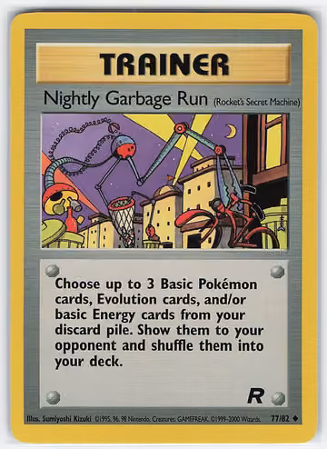 Nightly Garbage Run — Team Rocket · #77 · Englisch, Vorderseite