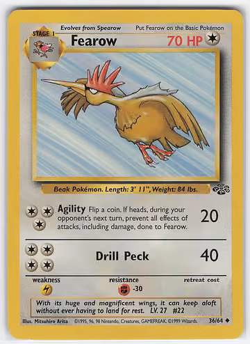 Fearow — Jungle · #36 · Englisch, Vorderseite