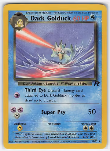 Dark Golduck — Team Rocket · #37 · Englisch, Vorderseite