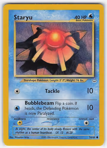 Staryu — Neo Revelation · #56 · Englisch, Vorderseite