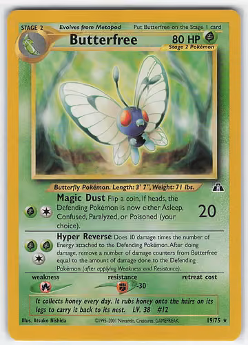 Butterfree — Neo Discovery · #19 · Englisch, Vorderseite