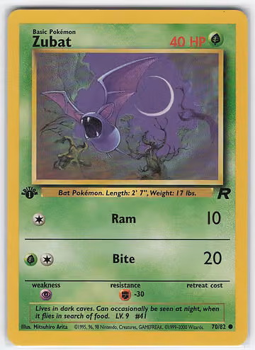 Zubat — Team Rocket · #70 · Englisch, Vorderseite