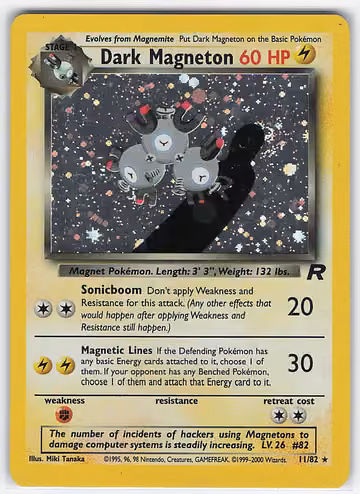 Dark Magneton — Team Rocket · #11 · Englisch, Vorderseite