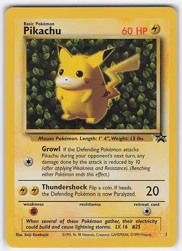 Pikachu — Wizards Black Star Promos · #1 · Englisch, Vorderseite