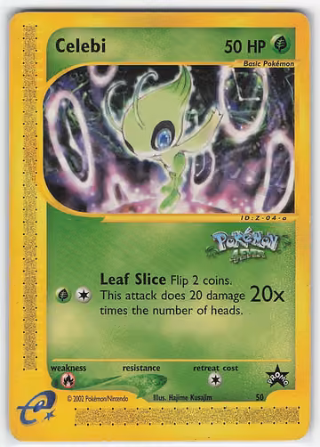 Celebi — Wizards Black Star Promos · #50 · Englisch, Vorderseite