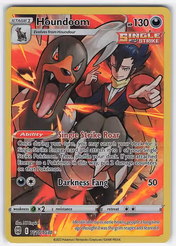 Houndoom — Brilliant Stars Trainer Gallery · #TG10 · Englisch, Vorderseite