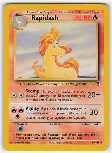 Rapidash — Legendary Collection · #60 · Englisch, Vorderseite