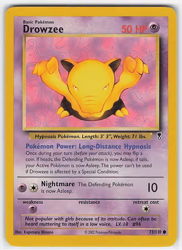 Drowzee — Legendary Collection · #73 · Englisch, Vorderseite