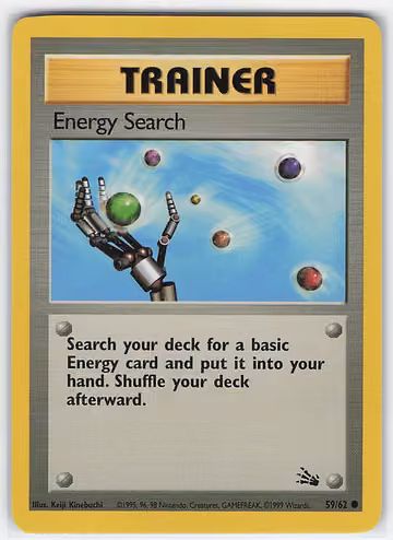 Energy Search — Fossil · #59 · Englisch, Vorderseite