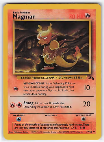 Magmar — Fossil · #39 · Englisch, Vorderseite