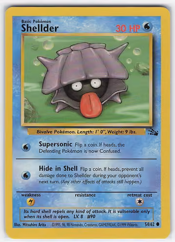 Shellder — Fossil · #54 · Englisch, Vorderseite