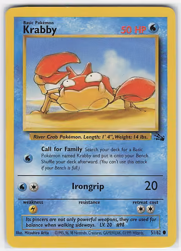Krabby — Fossil · #51 · Englisch, Vorderseite