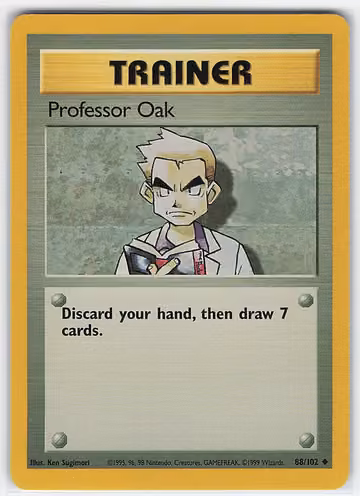 Professor Oak — Base Set · #88 · Englisch, Vorderseite