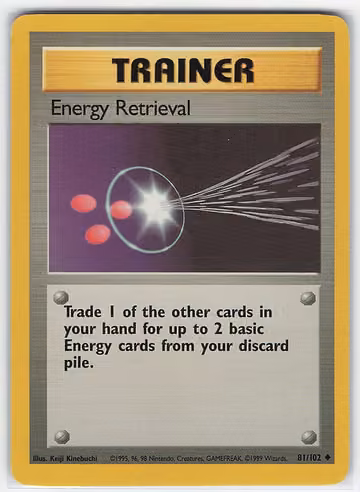 Energy Retrieval — Base Set · #81 · Englisch, Vorderseite