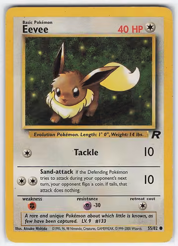 Eevee — Team Rocket · #55 · Englisch, Vorderseite