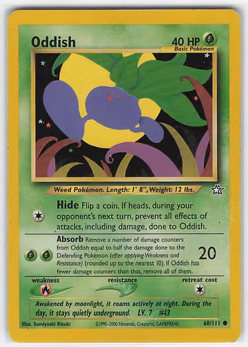 Oddish — Neo Genesis · #68 · Englisch, Vorderseite