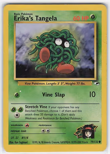 Erika's Tangela — Gym Heroes · #79 · Englisch, Vorderseite