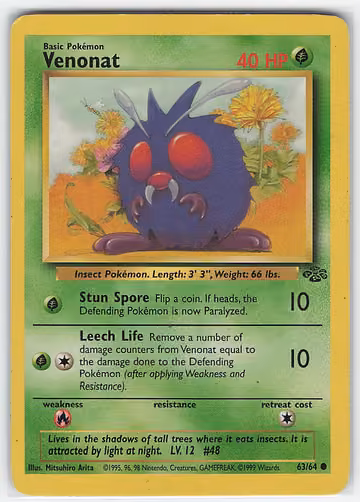 Venonat — Jungle · #63 · Englisch, Vorderseite
