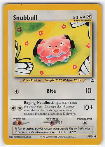 Snubbull — Neo Revelation · #55 · Englisch, Vorderseite