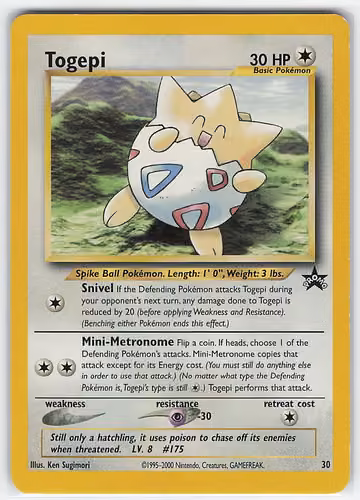 Togepi — Wizards Black Star Promos · #30 · Englisch, Vorderseite
