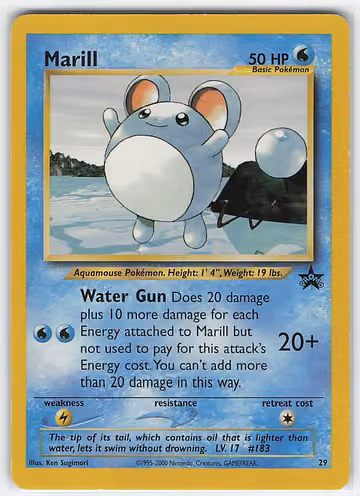 Marill — Wizards Black Star Promos · #29 · Englisch, Vorderseite