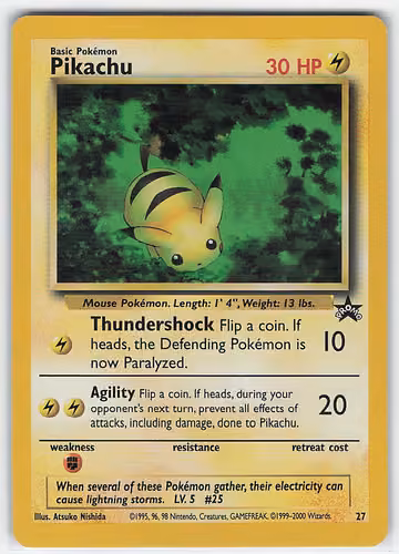 Pikachu — Wizards Black Star Promos · #27 · Englisch, Vorderseite