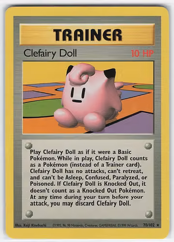 Clefairy Doll — Base Set · #70 · Englisch, Vorderseite