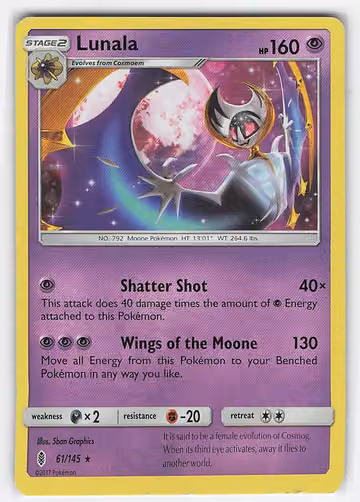 Lunala — Guardians Rising · #61 · Englisch, Vorderseite